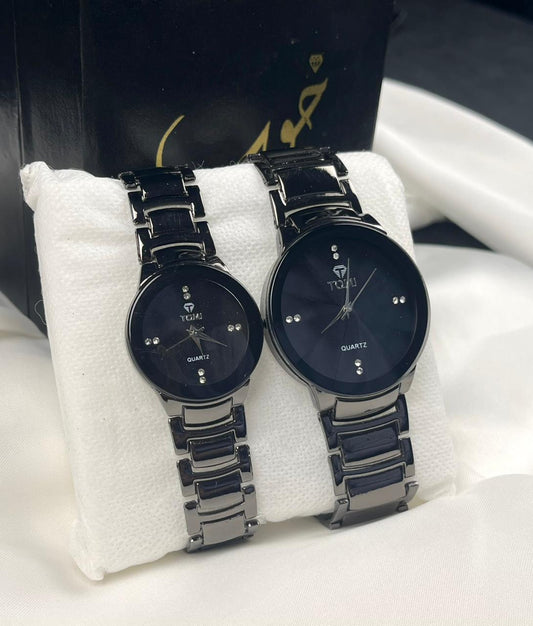 Classic Black TOMI Couple Watch