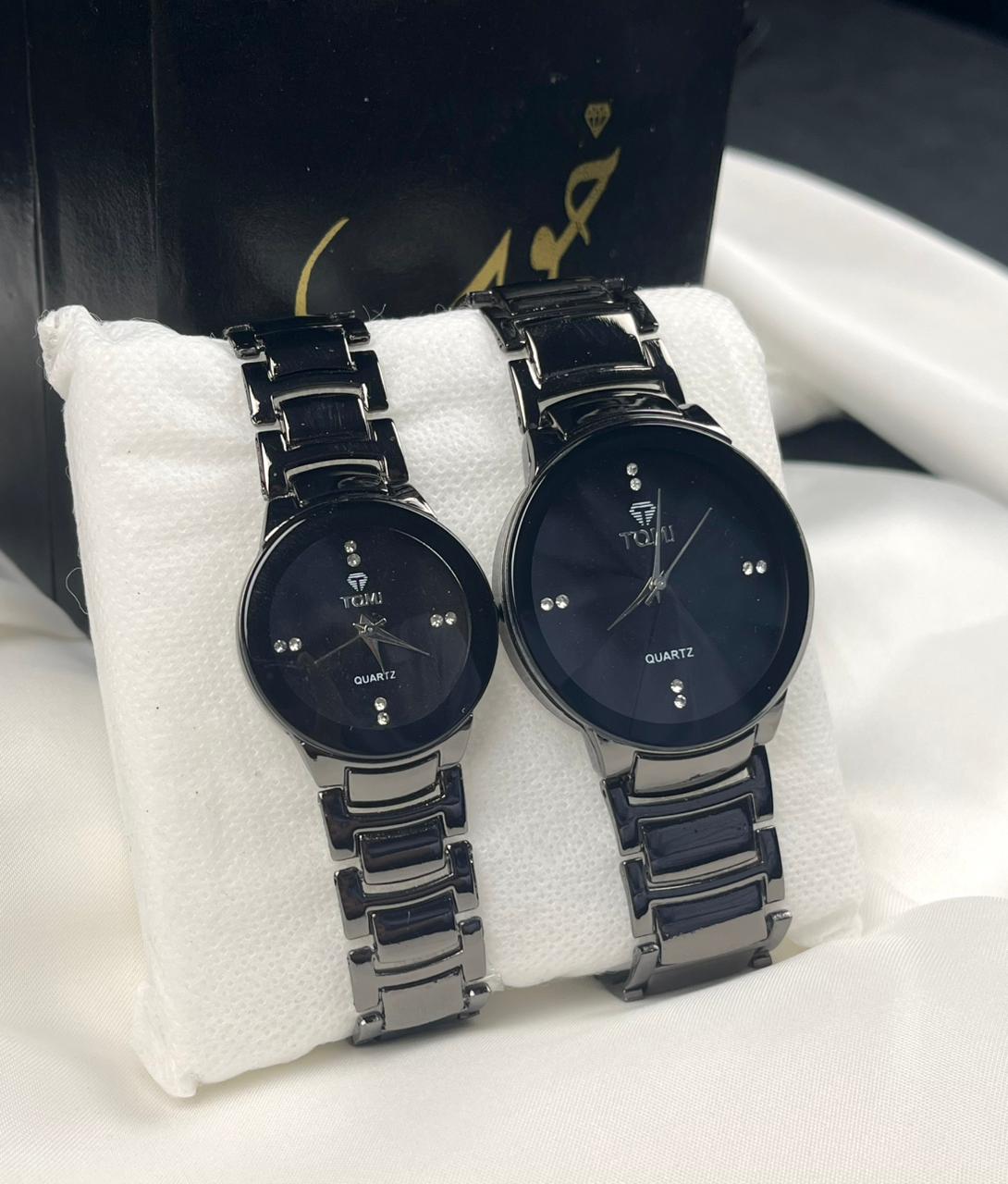 Classic Black TOMI Couple Watch